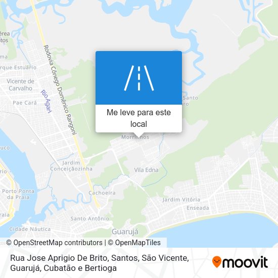 Rua Jose Aprigio De Brito mapa