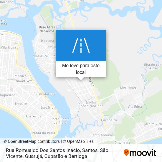 Rua Romualdo Dos Santos Inacio mapa