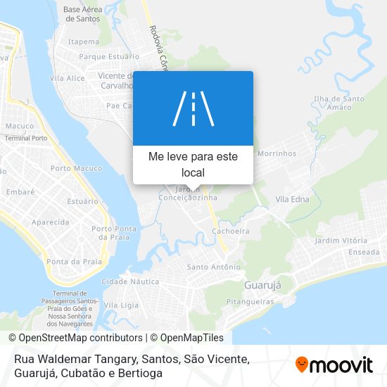Rua Waldemar Tangary mapa