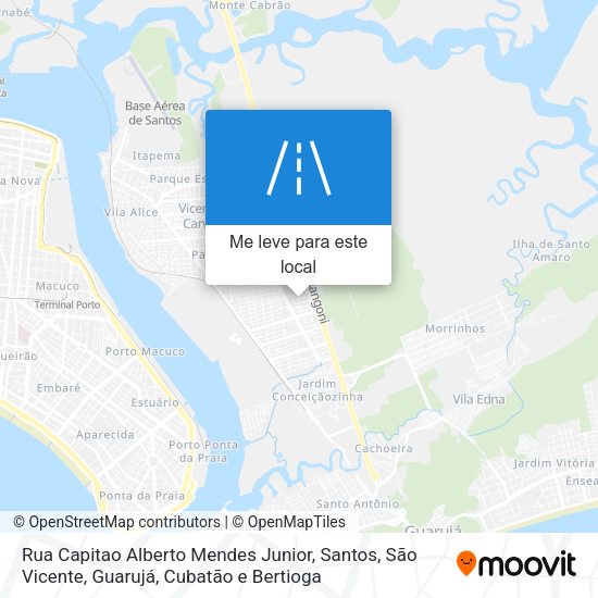 Rua Capitao Alberto Mendes Junior mapa