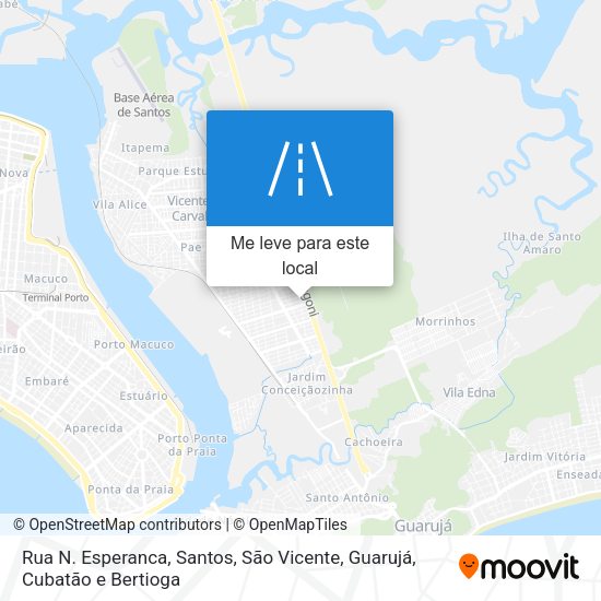 Rua N. Esperanca mapa