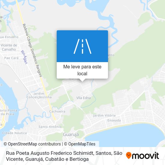 Rua Poeta Augusto Frederico Schimidt mapa