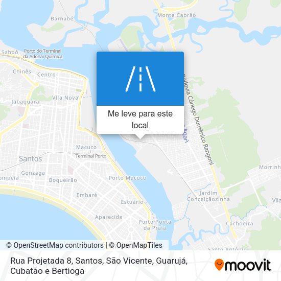 Rua Projetada 8 mapa
