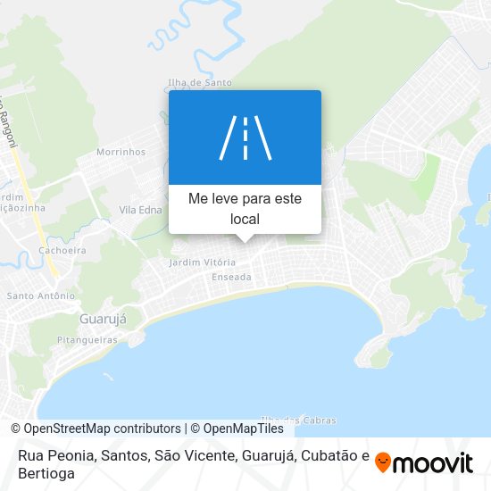 Rua Peonia mapa