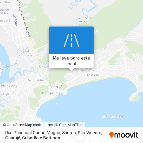 Rua Paschoal Carlos Magno mapa