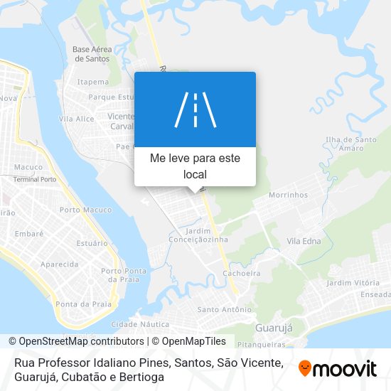 Rua Professor Idaliano Pines mapa