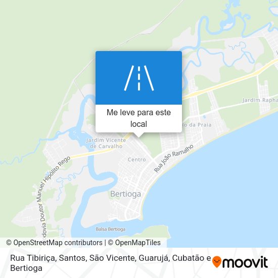 Rua Tibiriça mapa