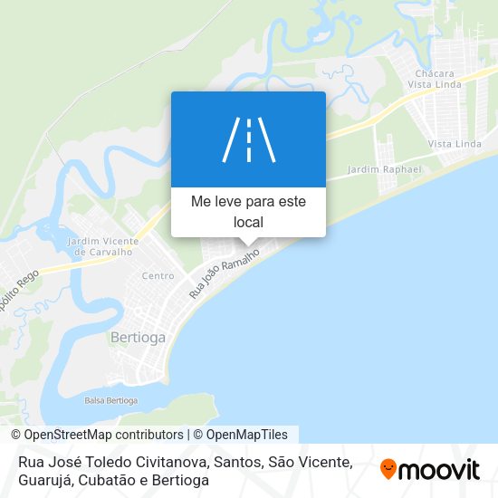 Rua José Toledo Civitanova mapa