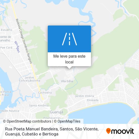 Rua Poeta Manuel Bandeira mapa