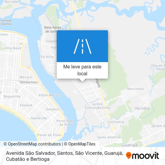 Avenida São Salvador mapa