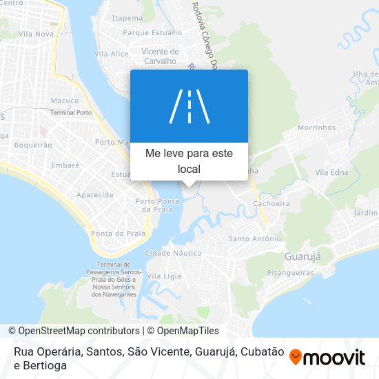 Rua Operária mapa