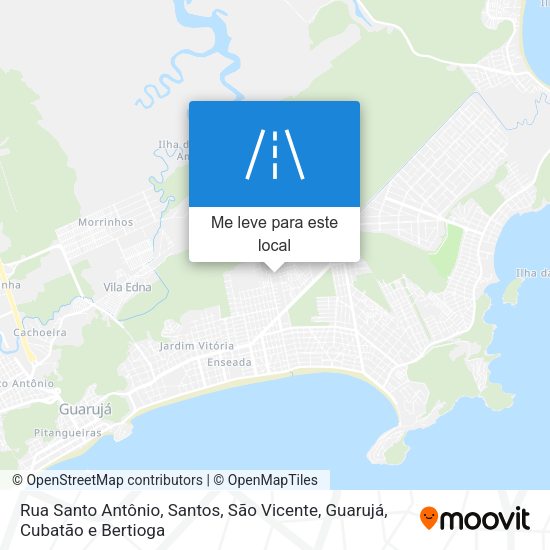 Rua Santo Antônio mapa