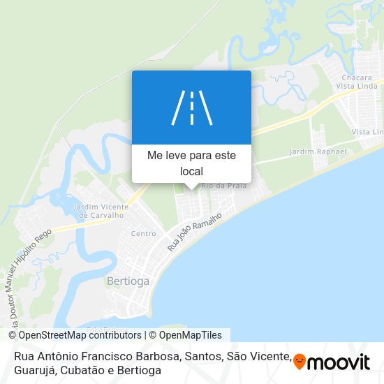 Rua Antônio Francisco Barbosa mapa