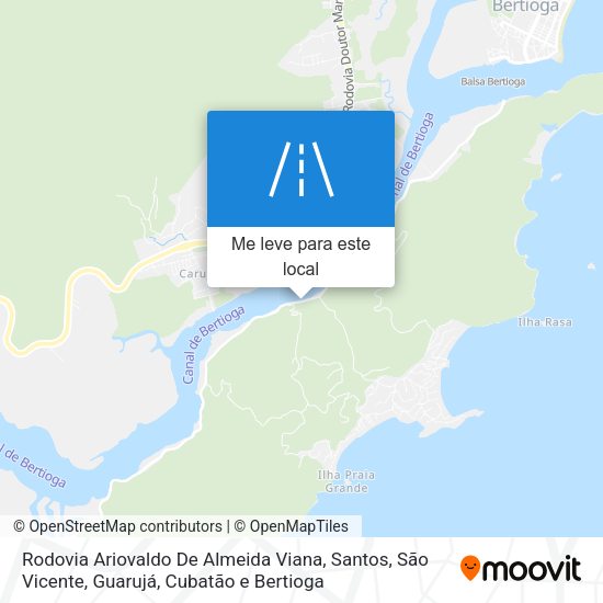 Rodovia Ariovaldo De Almeida Viana mapa