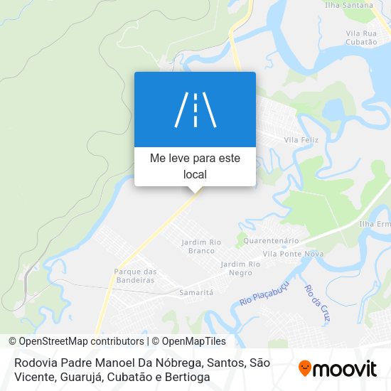 Rodovia Padre Manoel Da Nóbrega mapa