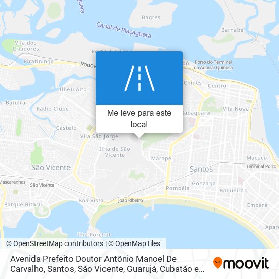 Avenida Prefeito Doutor Antônio Manoel De Carvalho mapa