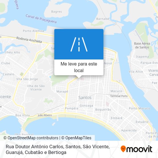 Rua Doutor Antônio Carlos mapa