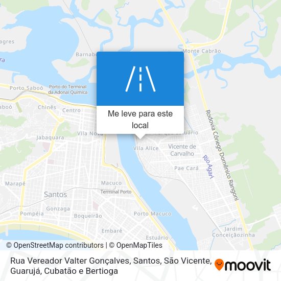 Rua Vereador Valter Gonçalves mapa