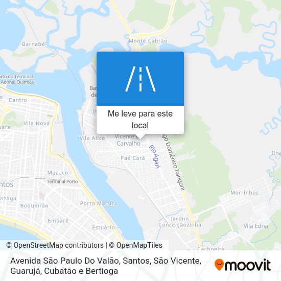 Avenida São Paulo Do Valão mapa