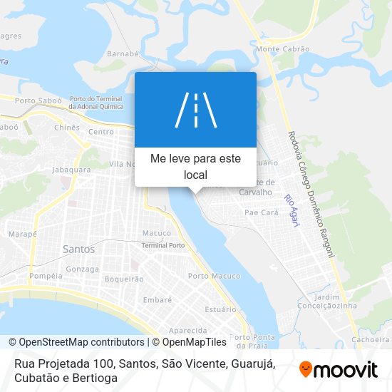 Rua Projetada 100 mapa