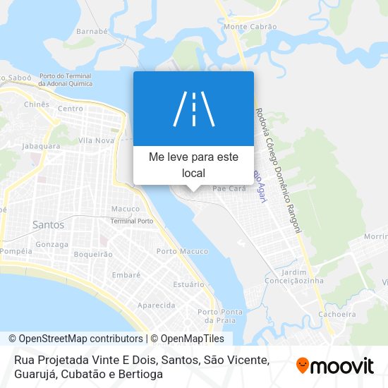Rua Projetada Vinte E Dois mapa