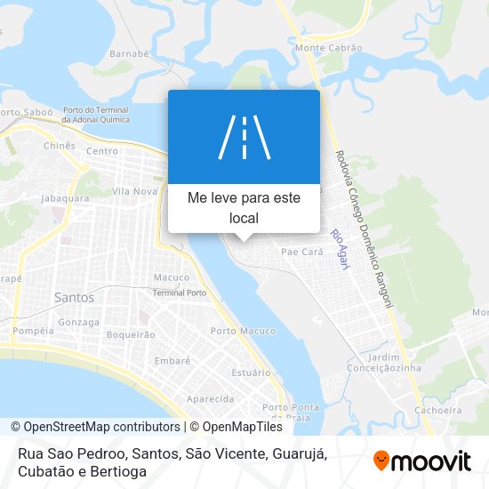 Rua Sao Pedroo mapa