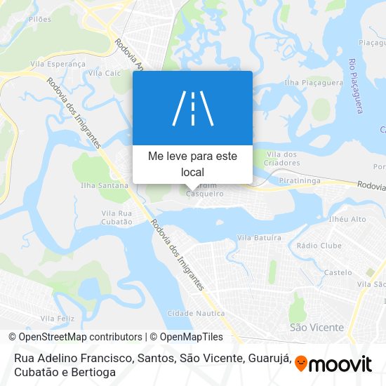 Rua Adelino Francisco mapa