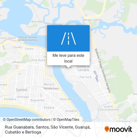 Rua Guanabara mapa