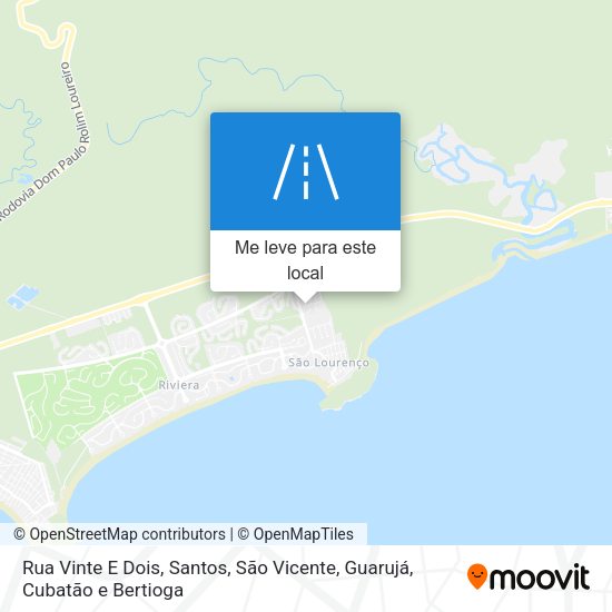Rua Vinte E Dois mapa