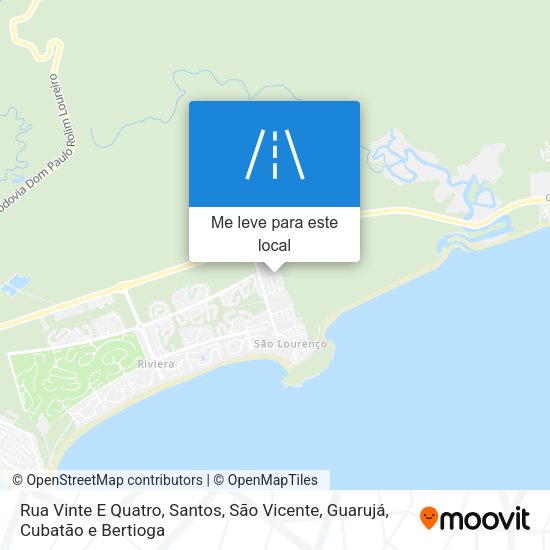 Rua Vinte E Quatro mapa