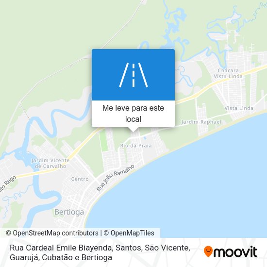 Rua Cardeal Emile Biayenda mapa