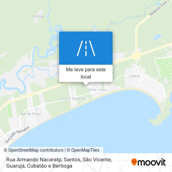 Rua Armando Nacaratp mapa