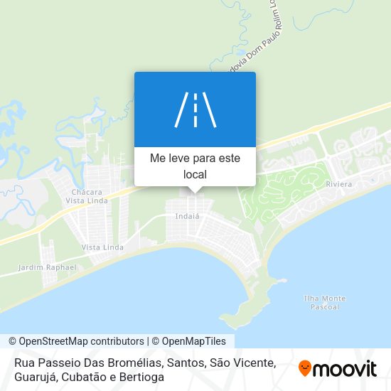 Rua Passeio Das Bromélias mapa