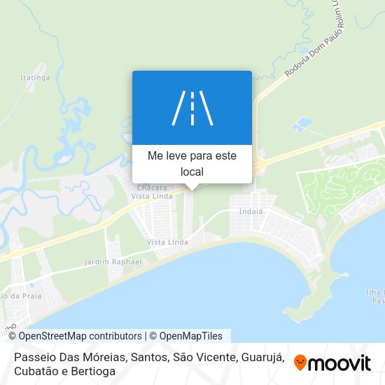 Passeio Das Móreias mapa