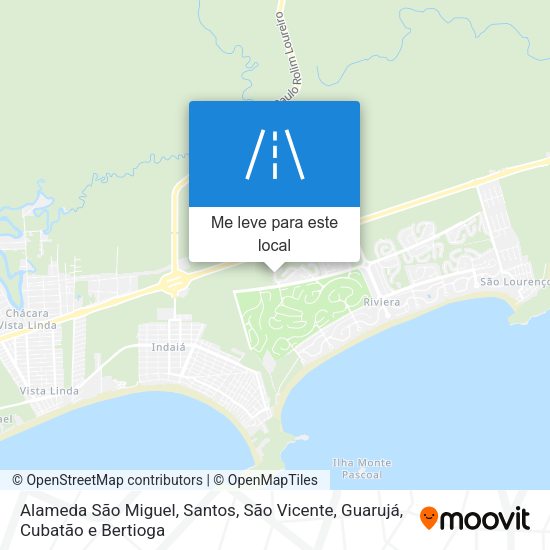 Alameda São Miguel mapa