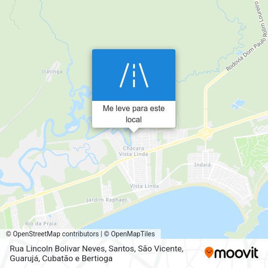 Rua Lincoln Bolivar Neves mapa