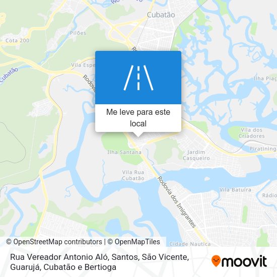 Rua Vereador Antonio Aló mapa