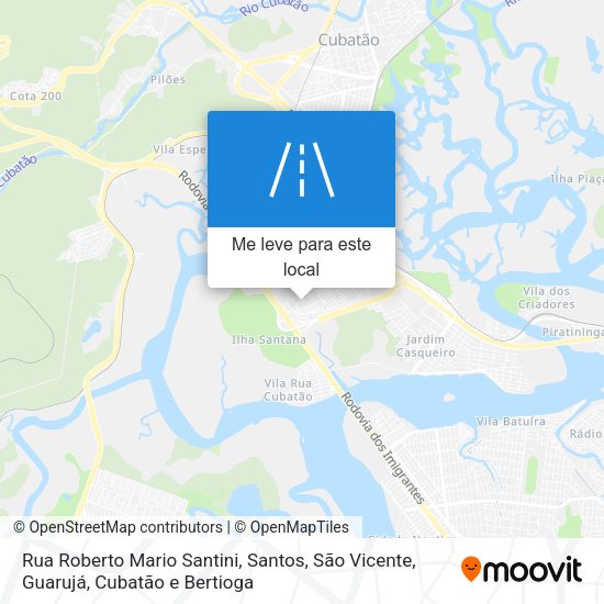 Rua Roberto Mario Santini mapa