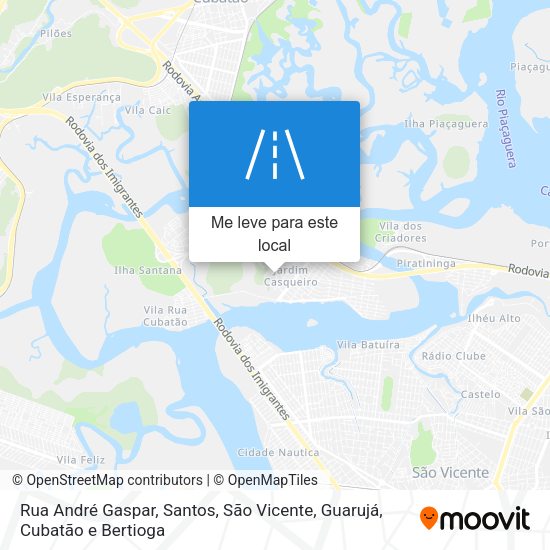 Rua André Gaspar mapa