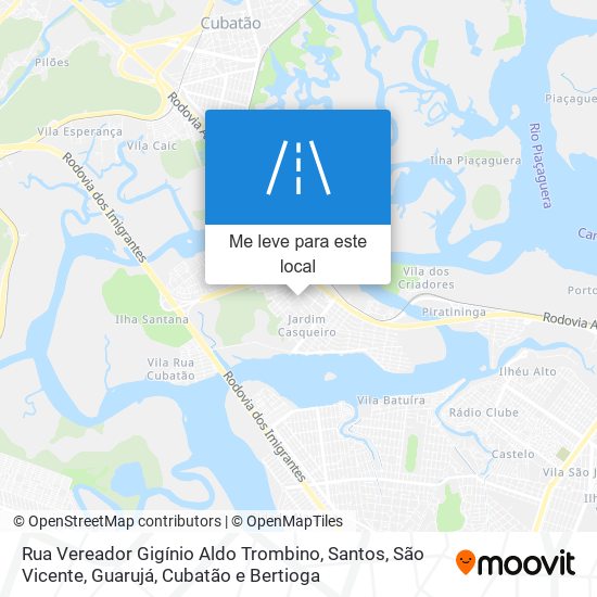 Rua Vereador Gigínio Aldo Trombino mapa