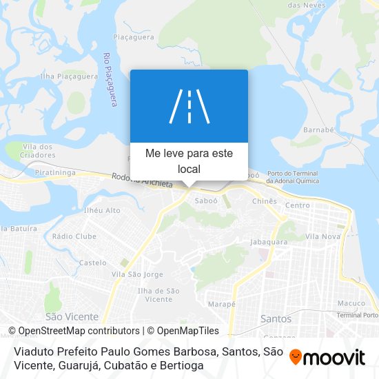 Viaduto Prefeito Paulo Gomes Barbosa mapa