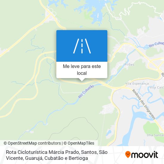 Rota Cicloturística Márcia Prado mapa