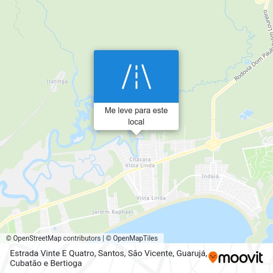 Estrada Vinte E Quatro mapa