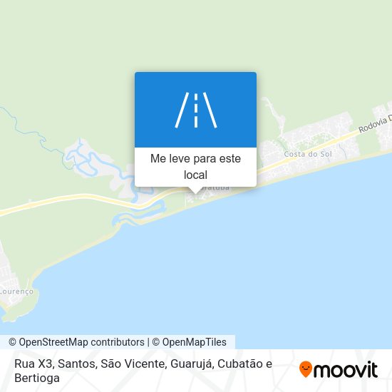 Rua X3 mapa