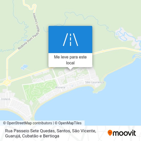 Rua Passeio Sete Quedas mapa