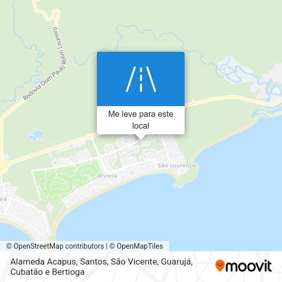 Alameda Acapus mapa