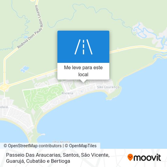 Passeio Das Araucarias mapa