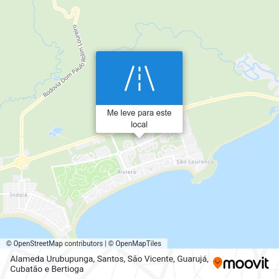 Alameda Urubupunga mapa