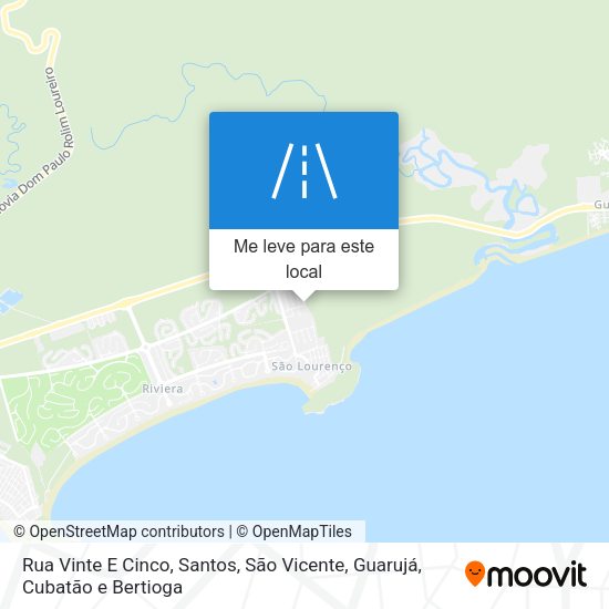 Rua Vinte E Cinco mapa