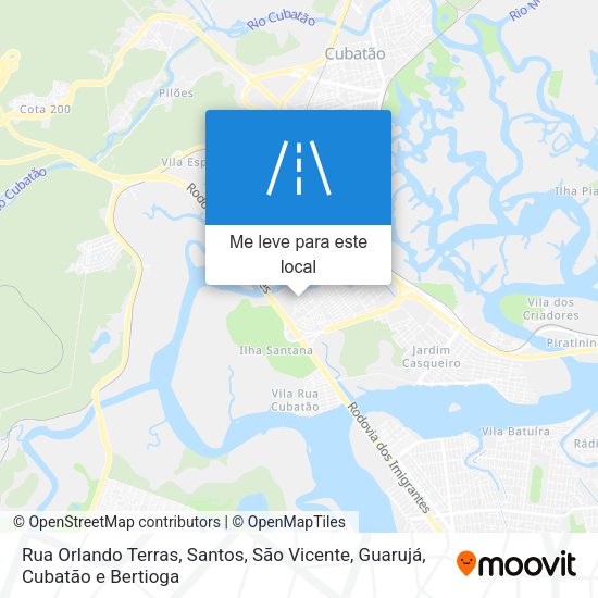 Rua Orlando Terras mapa